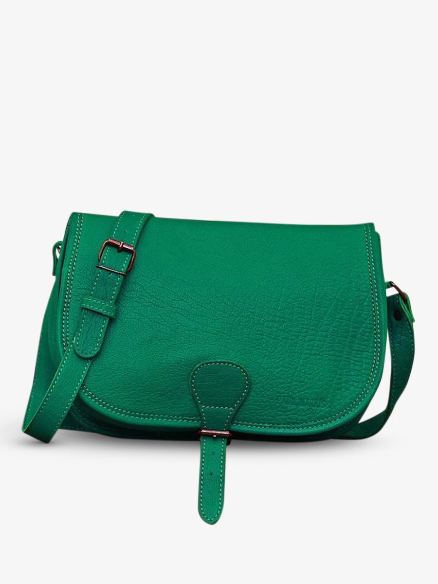 foto-vista-lateral-bolso-bandolera-cuero-mujer-verde-levagabond-verde-jungle-paul-marius-m44l-gr