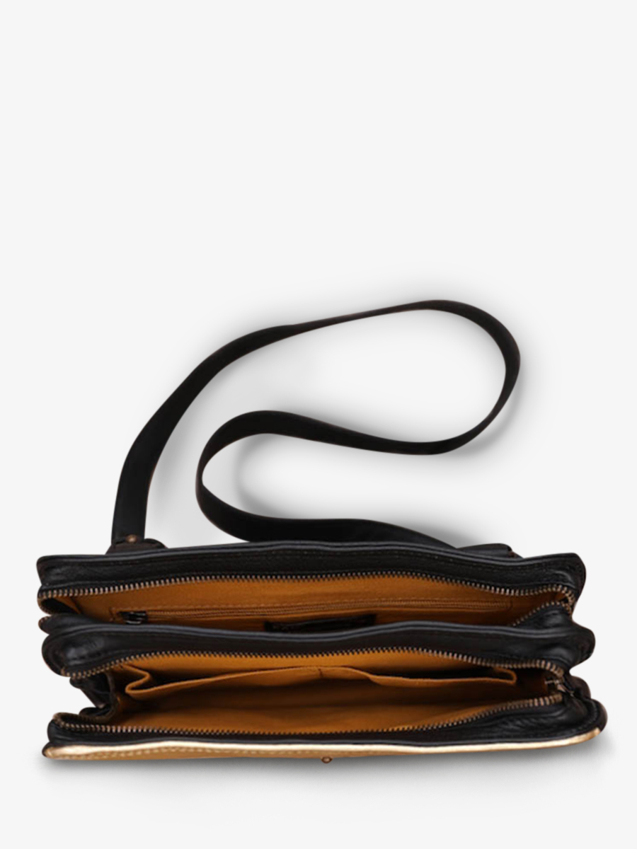 foto-interior-bolso-bandolera-cuero-mujer-negro-dorado-legraphique-negro-dorado-paul-marius-w17-b-g