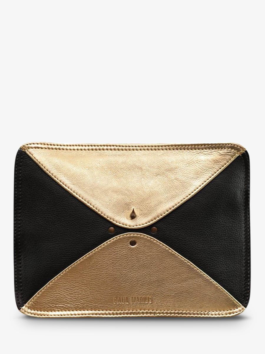 foto-vista-frontal-bolso-bandolera-cuero-mujer-negro-dorado-legraphique-negro-dorado-paul-marius-w17-b-g
