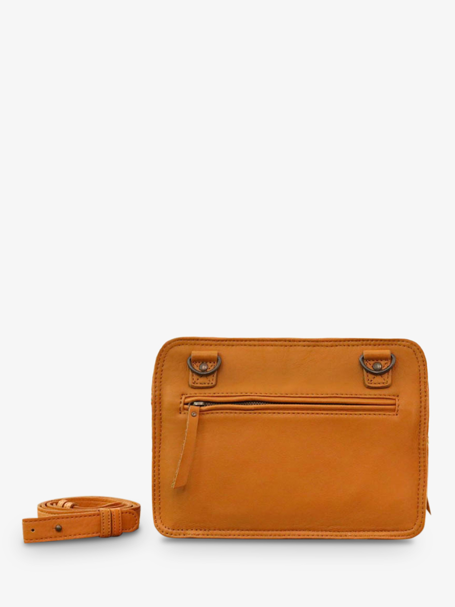 foto-vista-posterior-bolso-bandolera-cuero-mujer-amarillo-plateado-legraphique-safran-plateado-paul-marius-w17-y-s