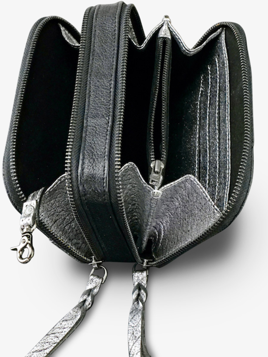 foto-interior-bolso-cinturón-cuero-mujer-plateado-negro-paula-plateado-negro-paul-marius-m66-s-b