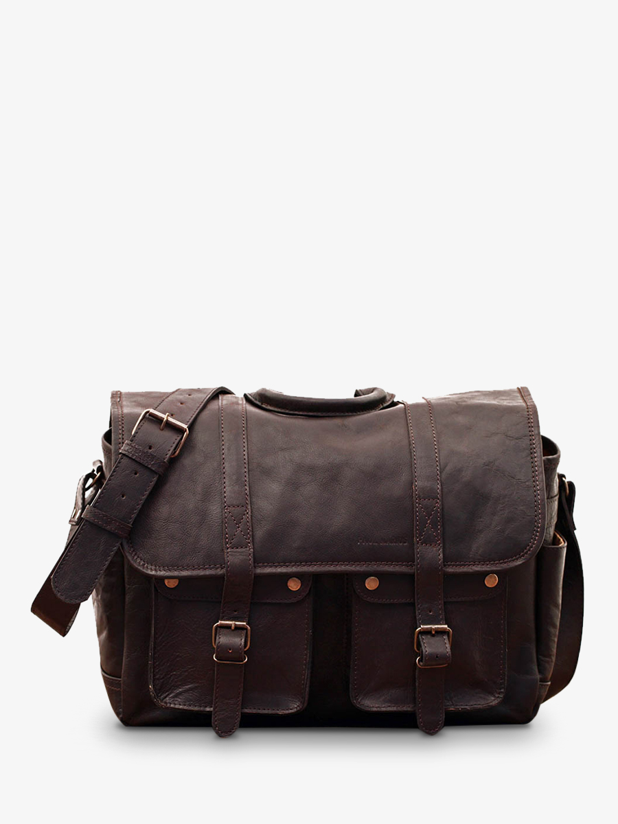 foto-vista-frontal-bolsa-fotográfica-cuero-plateado-lereporter-indus-paul-marius-m54-d