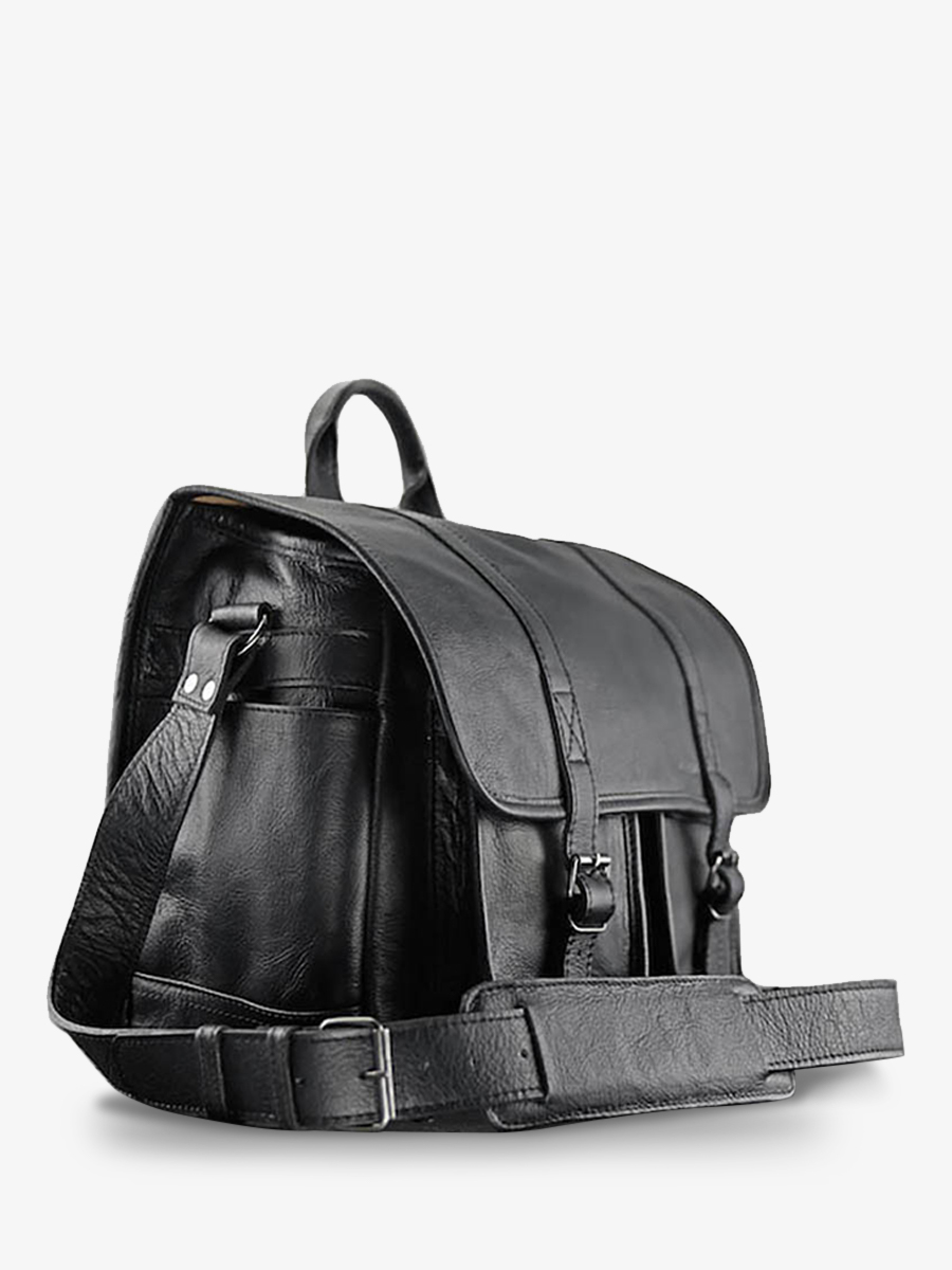 foto-vista-lateral-bolsa-fotográfica-de-cuero-negro-lereporter-negro-paul-marius-m54-b