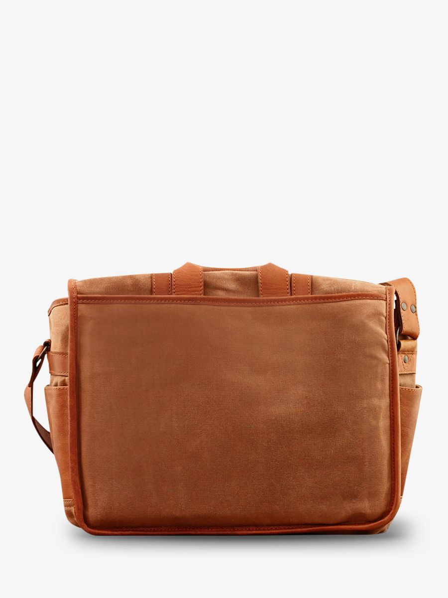 foto-vista-posterior-bolsa-cámara-cuero-argentique-beige-lereporter-lona-beige-paul-marius-m54-bc