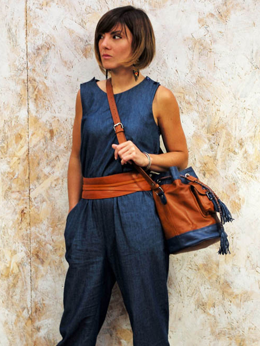 foto-bolso-de-cuero-mujer-marrón-azul-leflâneur-natural-azul-paul-marius-m303-b-l