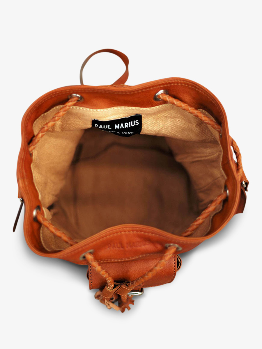 foto-interior-bolso-cubo-cuero-mujer-marrón-leflâneur-marrón-óleo-paul-marius-m303-ob