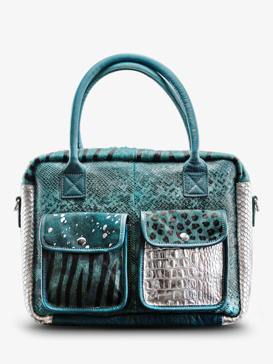 foto-vista-frontal-portadocumentos-cuero-mujer-azul-plateado-ledandy-chimere-azul-piscina-plateado-paul-marius-w04-ch-blu-s