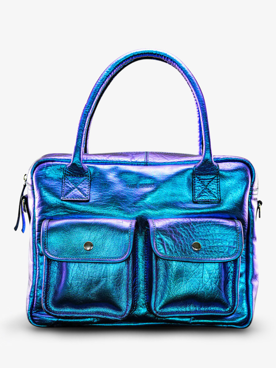 foto-vista-frontal-maletín-de-cuero-para-mujer-azul-ledandy-scarabee-paul-marius-w04-p-blu