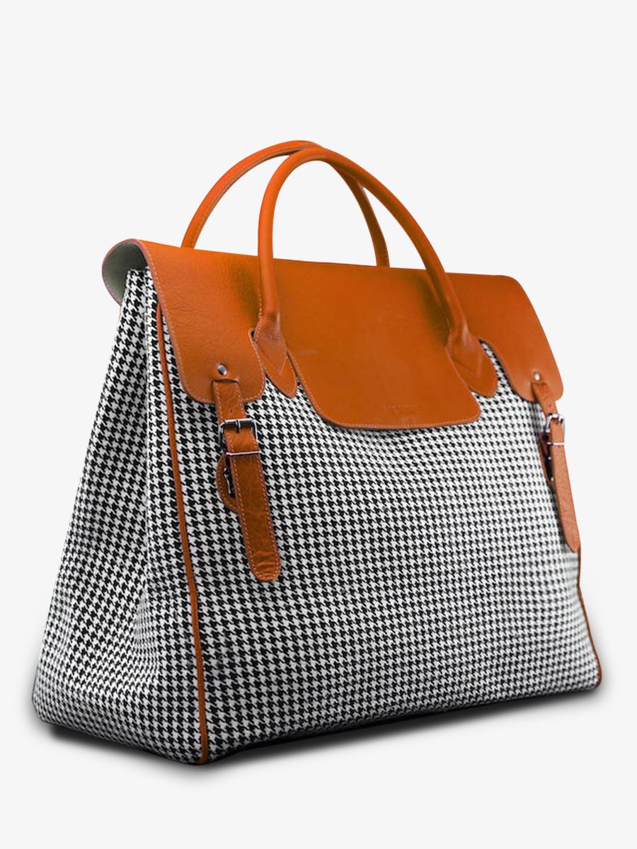 foto-vista-lateral-bolso-de-viaje-grande-cuero-hombre-naranja-rouen-delhi-grand-prix-tangerine-paul-marius-m105-hs-o