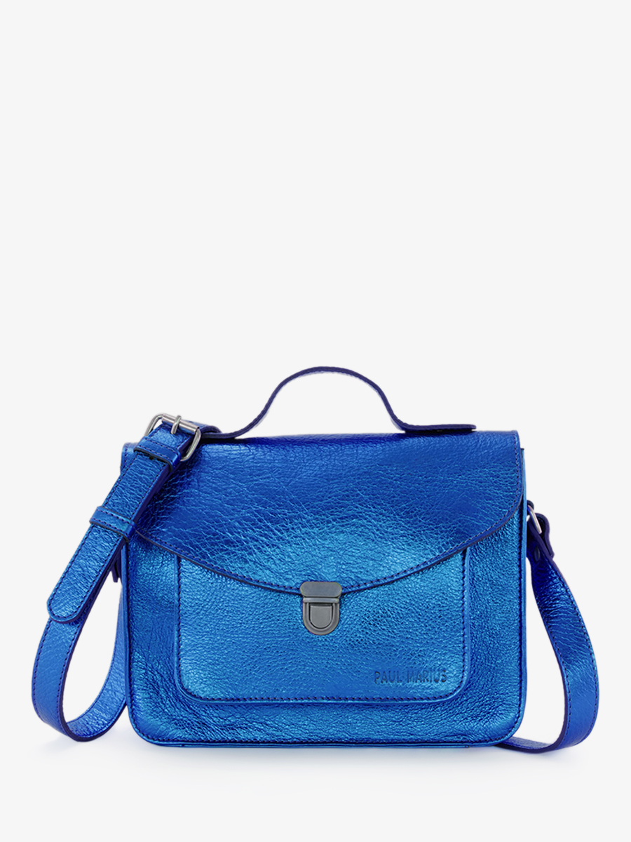 foto-vista-frontal-bolso-bandolera-cuero-mujer-azul-mademoiselle-george-ultraviolet-paul-marius