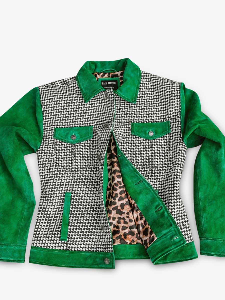 foto-vista-lateral-chaqueta-de-cuero-nubuck-hombre-verde-lenumero-1-verde-ácido-paul-marius-blouson-hs-gr-s