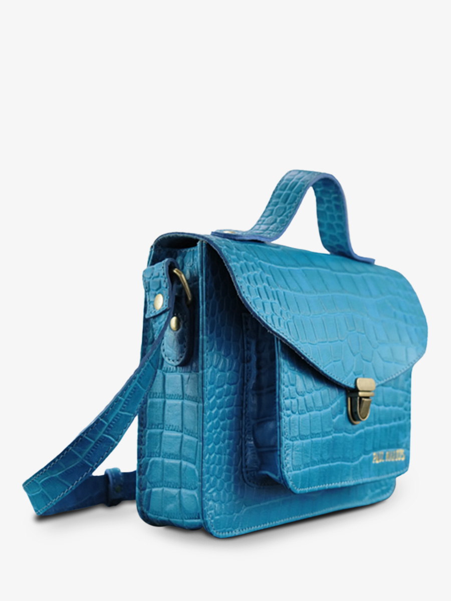 foto-vista-lateral-bolso-bandolera-cuero-mujer-azul-mademoiselle-george-alligator-cocktail-topaze-paul-marius-w05-a-blu