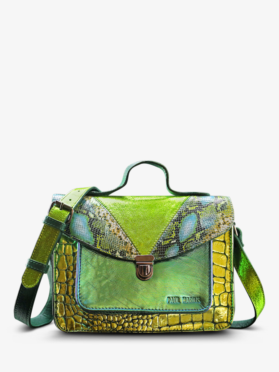 foto-vista-frontal-bolso-bandolera-cuero-mujer-multicolor-mademoiselle-george-chimere-dragon-paul-marius-w05-ch-gr