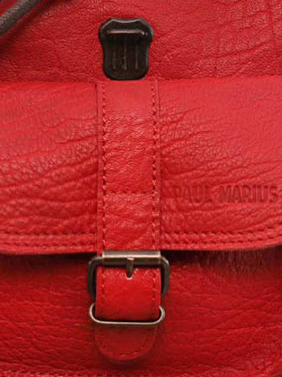 foto-material-mochila-cuero-mujer-roja-lebaroudeur-rojo-carmín-paul-marius-m40-r