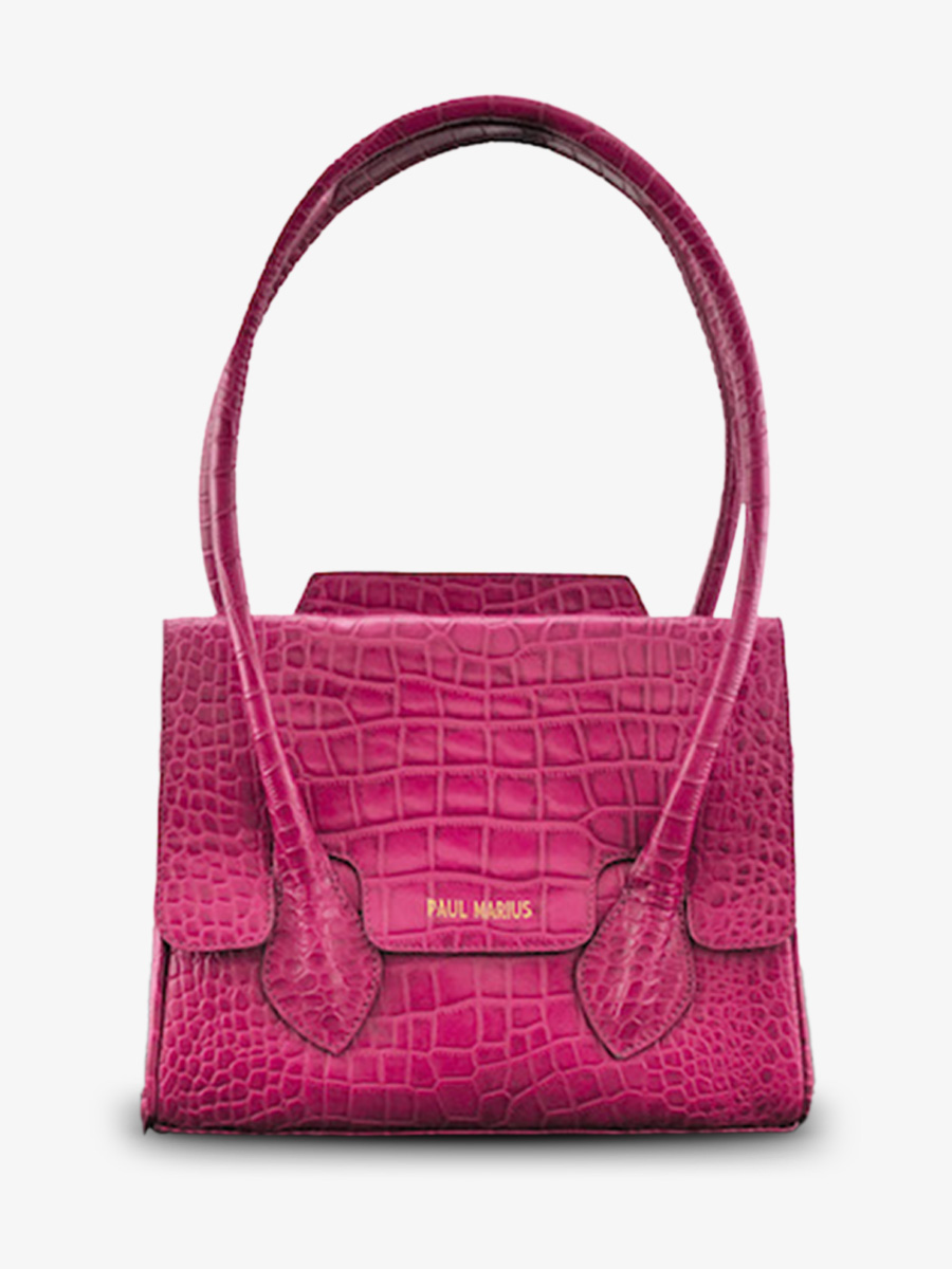 foto-vista-frontal-bolso-de-mano-de-cuero-para-mujer-rosa-colette-s-alligator-cocktail-tourmaline-paul-marius-w28s-a-pi
