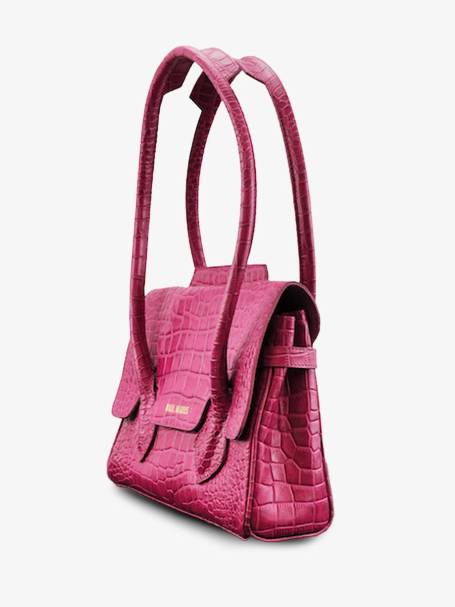 foto-vista-lateral-bolso-de-mano-de-cuero-para-mujer-rosa-colette-s-alligator-cocktail-tourmaline-paul-marius-w28s-a-pi