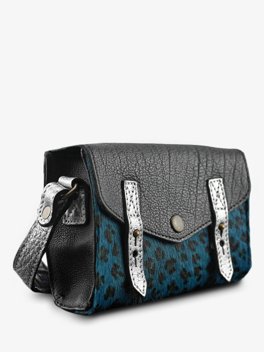 foto-vista-lateral-bolso-bandolera-cuero-mujer-azul-plateado-el-mini-indispensable-leopardo-azul-piscina-plateado-paul-marius-w08s-lp-blu-b