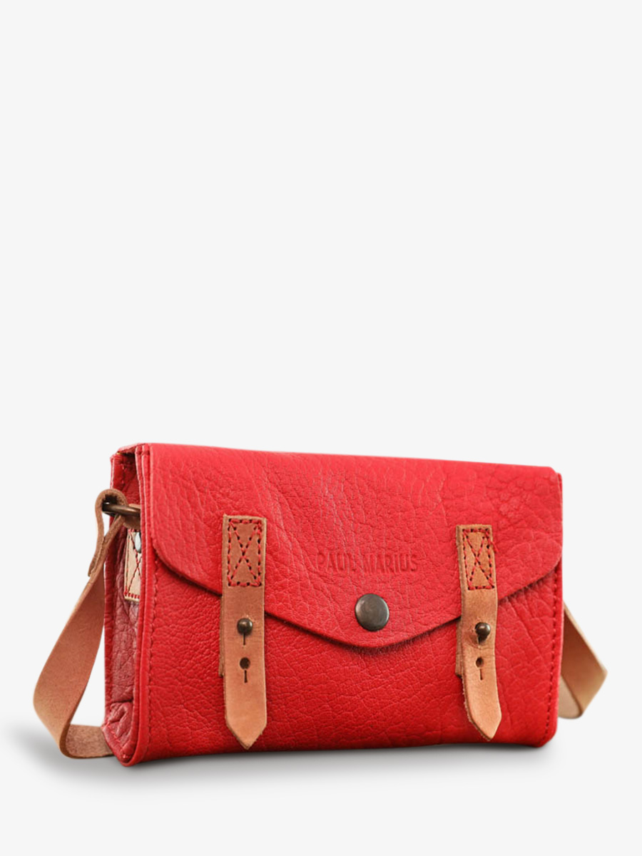 foto-vista-lateral-bolso-bandolera-cuero-mujer-rojo-el-mini-indispensable-rojo-carmín-paul-marius-w08s-r