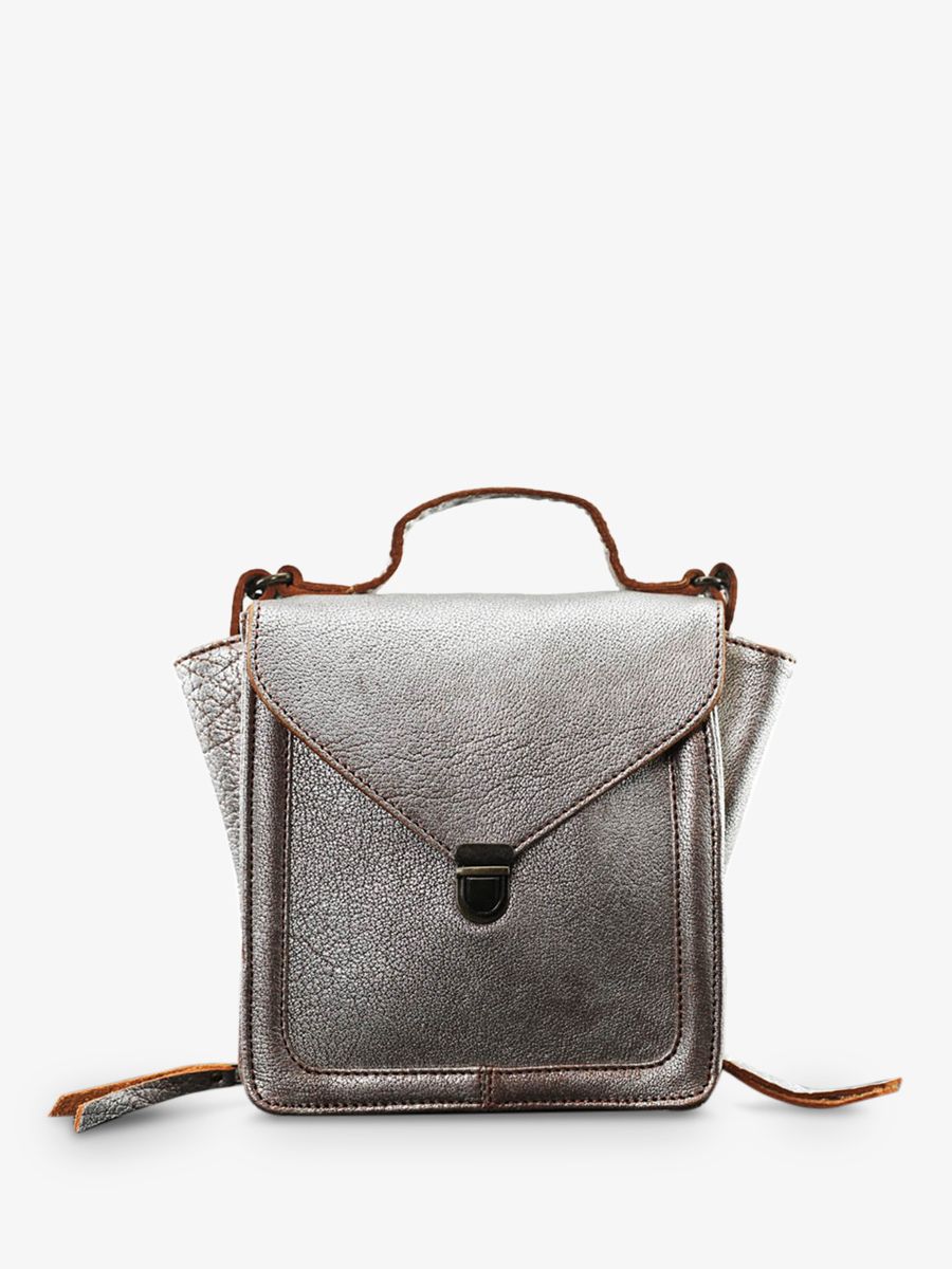 foto-vista-lateral-bolso-bandolera-cuero-mujer-plateado-mistinguette-ámbar-plateado-paul-marius-w20-bs