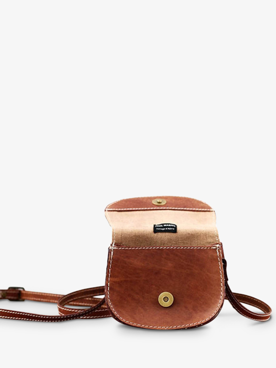 foto-vista-lateral-mini-bolso-bandolera-cuero-niña-marrón-monmignon-natural-paul-marius-m42-l