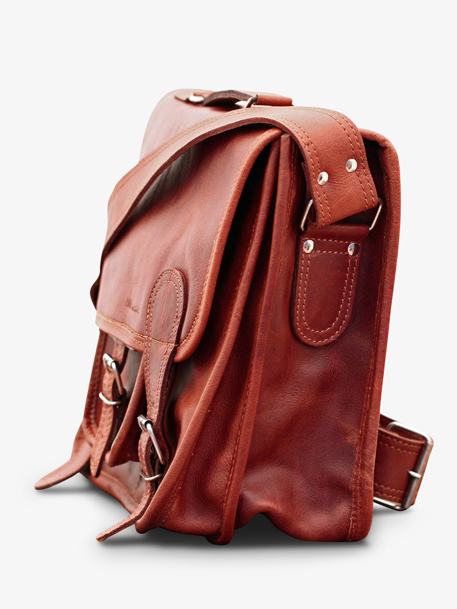 foto-vista-lateral-portadocumentos-cuero-a4-13-pulgadas-marrón-lecartable-m-natural-paul-marius-m01s14-l