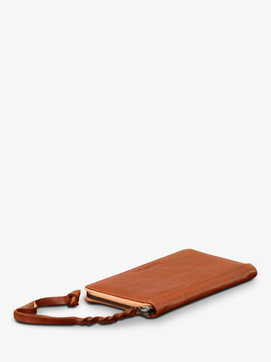 foto-vista-lateral-cartera-cuero-mujer-marrón-leportefeuille-charlotte-natural-paul-marius-m63-l