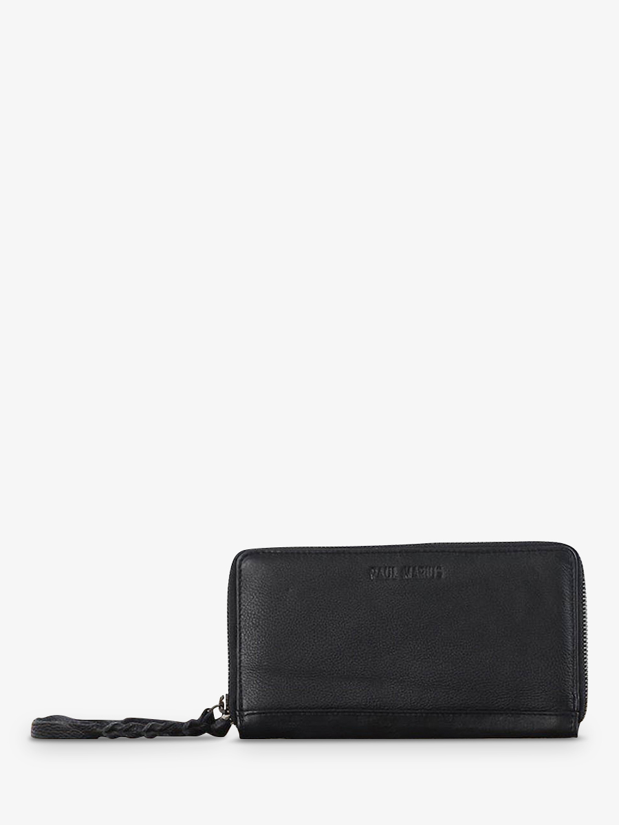 foto-vista-frontal-cartera-cuero-mujer-negro-leportefeuille-charlotte-negro-paul-marius-m63-b