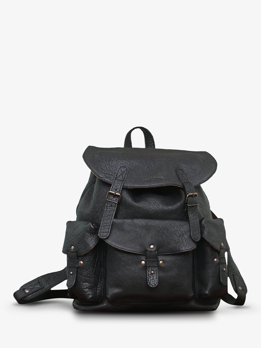 foto-vista-frontal-mochila-de-cuero-negro-lemeridien-noir-paul-marius-m38-b