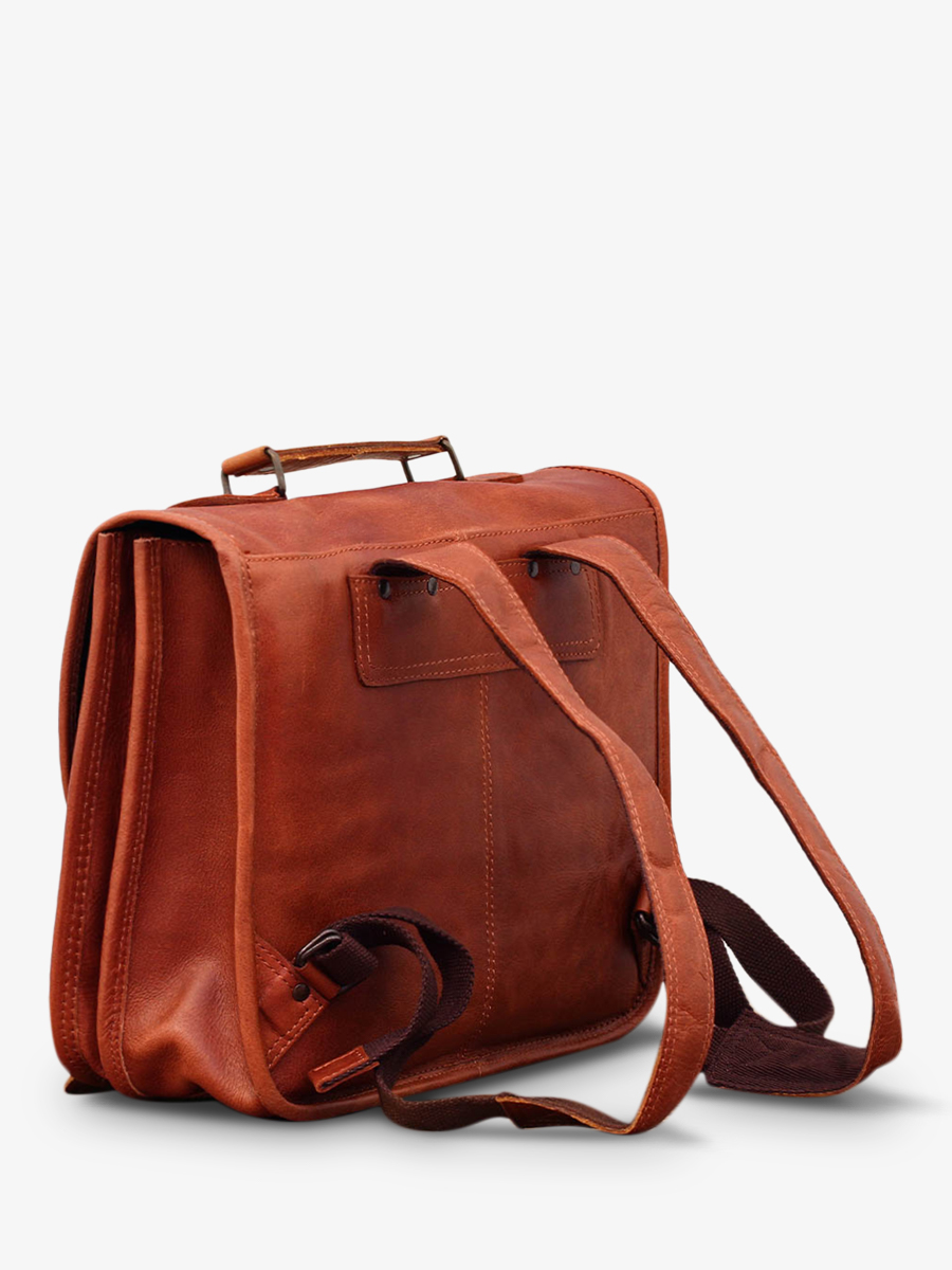 foto-vista-lateral-mochila-escolar-marrón-lecartable-a-dos-m-natural-paul-marius-m01s14-l-backpack
