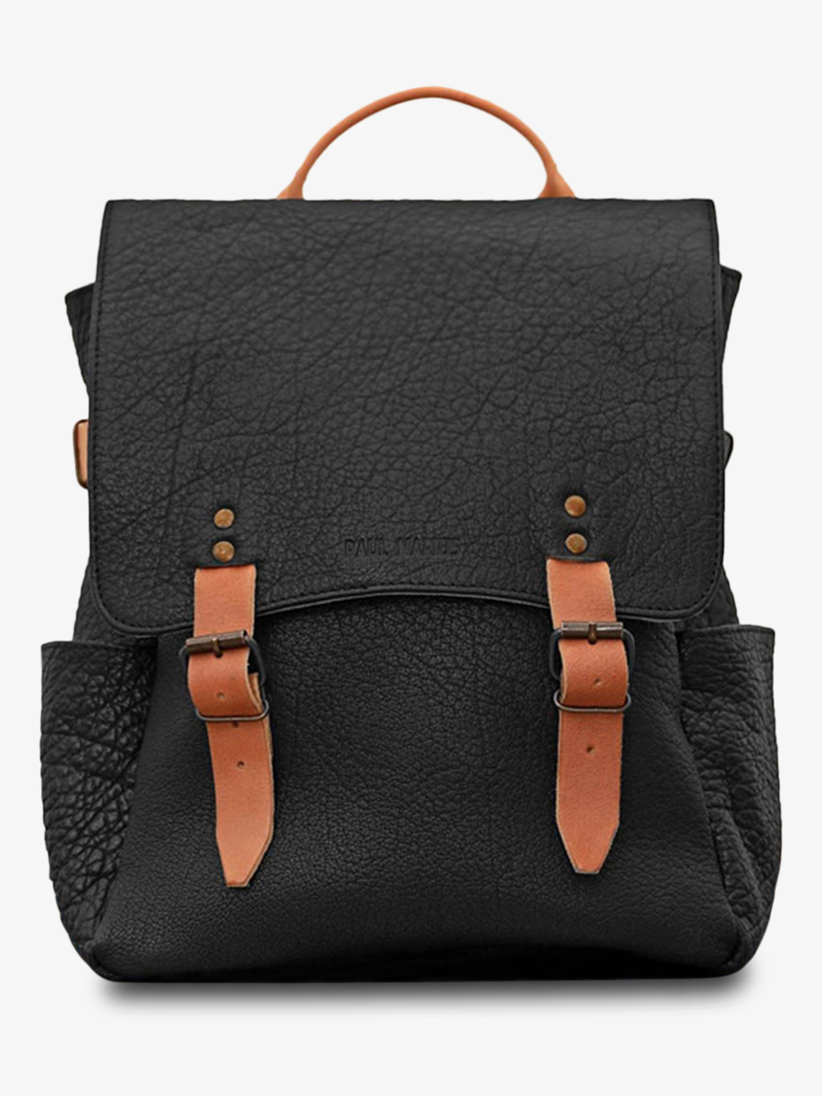 foto-vista-frontal-mochila-de-cuero-negro-laudacieux-noir-paul-marius-w14-b