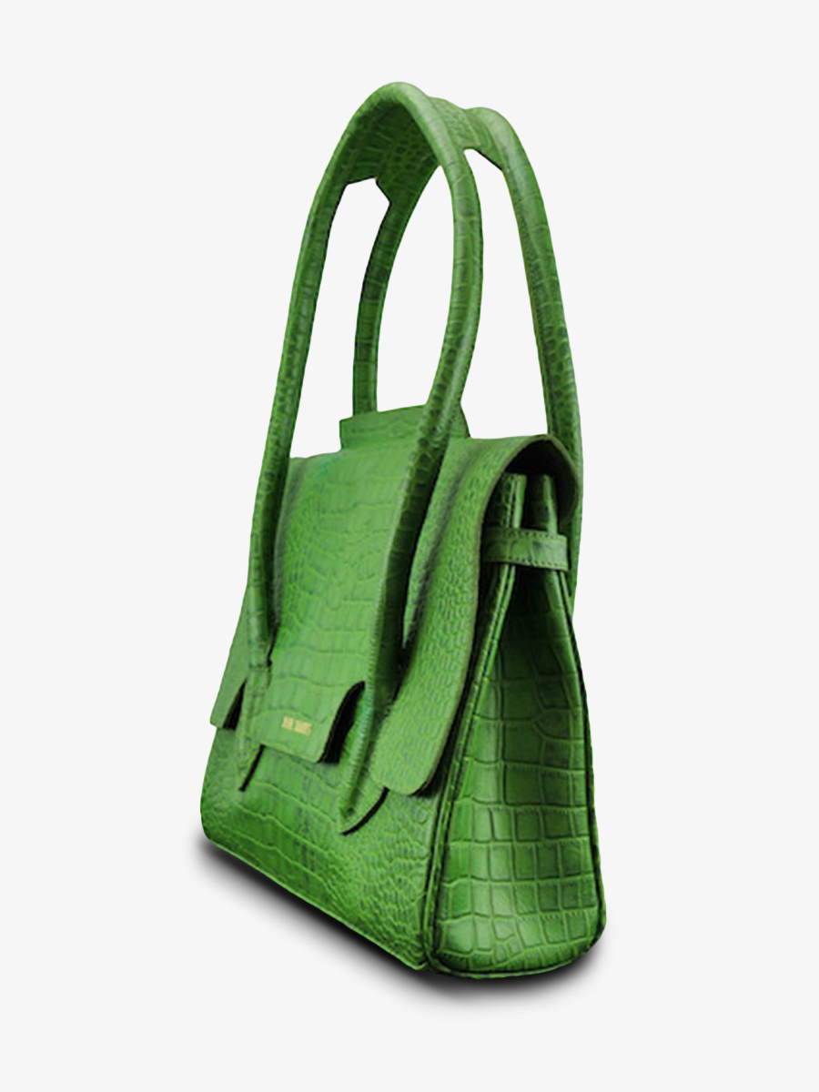 foto-vista-lateral-bolso-de-mano-de-cuero-para-mujer-verde-colette-m-alligator-cocktail-jade-paul-marius-w28m-a-gr