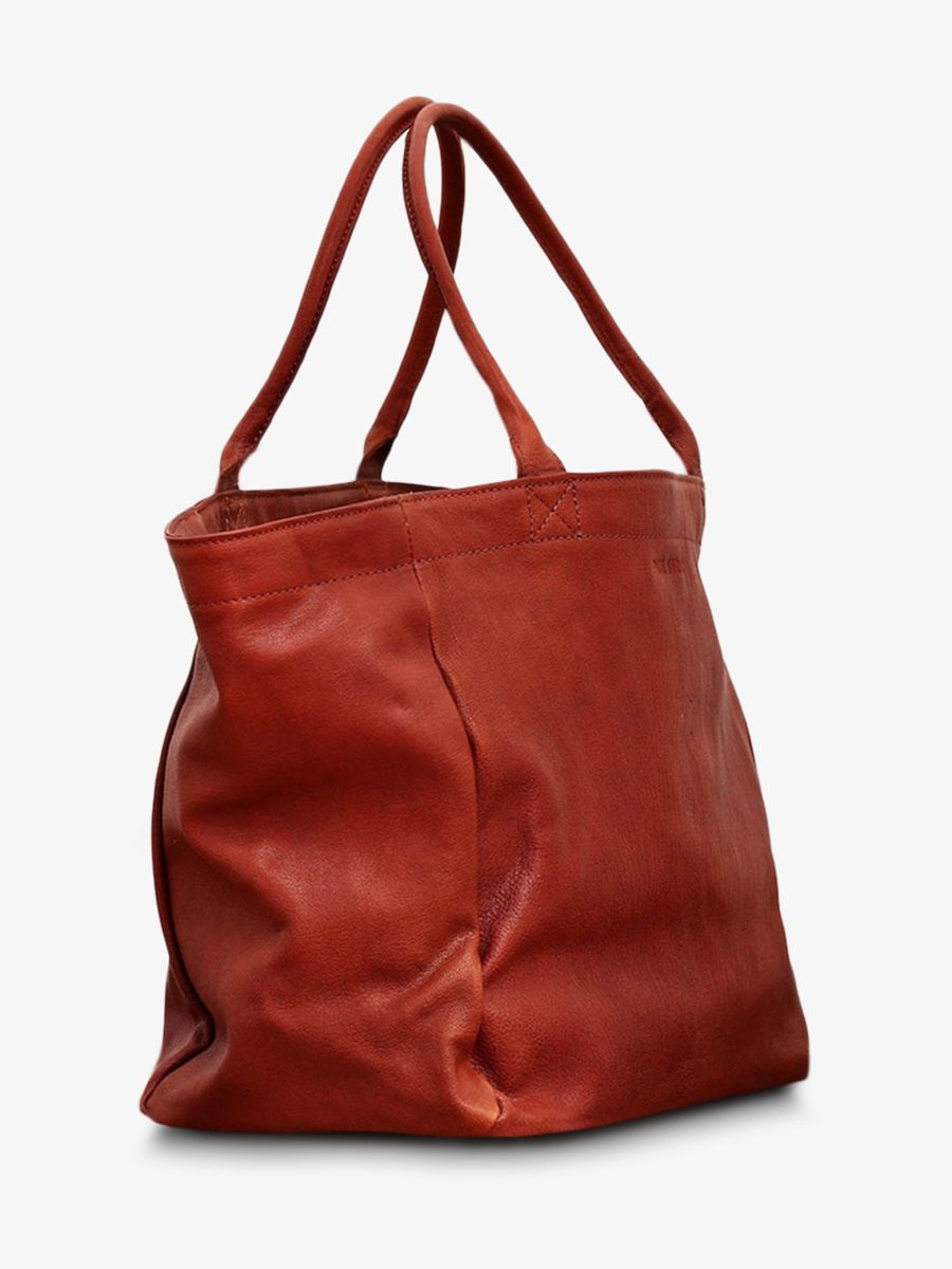 foto-vista-lateral-bolso-cesta-cuero-mujer-paulmarius-marrón-monpartenaire-m-brun-paul-marius-m300m-mb