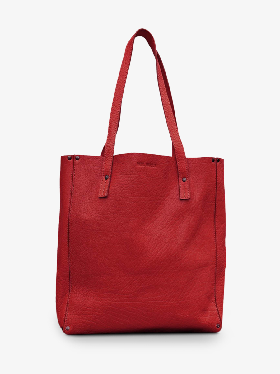 foto-vista-frontal-bolso-cuero-mujer-rojo-leffronte-l-rojo-carmín-paul-marius-w11-r