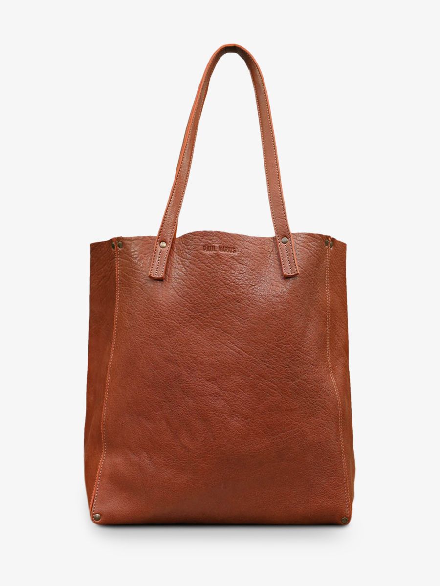 foto-vista-frontal-bolso-de-mano-de-cuero-para-mujer-marrón-leffronte-l-naturel-paul-marius-w11-l
