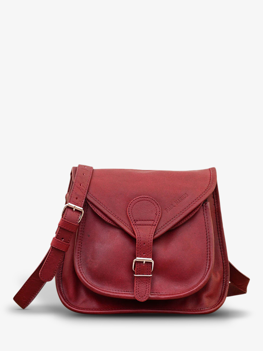 foto-vista-frontal-bolso-bandolera-cuero-mujer-rojo-labesace-bordeaux-paul-marius-m09-dr