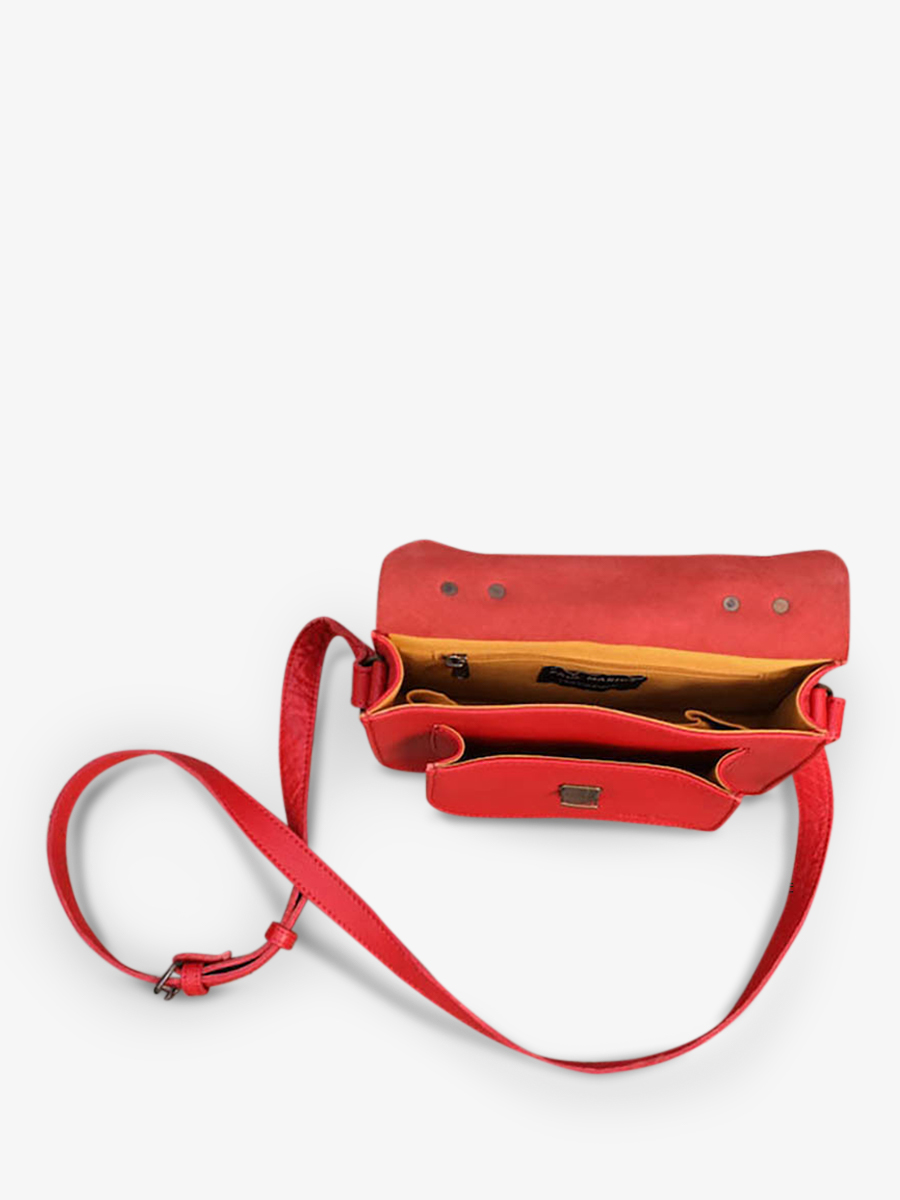 foto-vista-lateral-bolso-bandolera-cuero-mujer-rojo-mademoiselle-george-rojo-carmín-paul-marius-w05-r