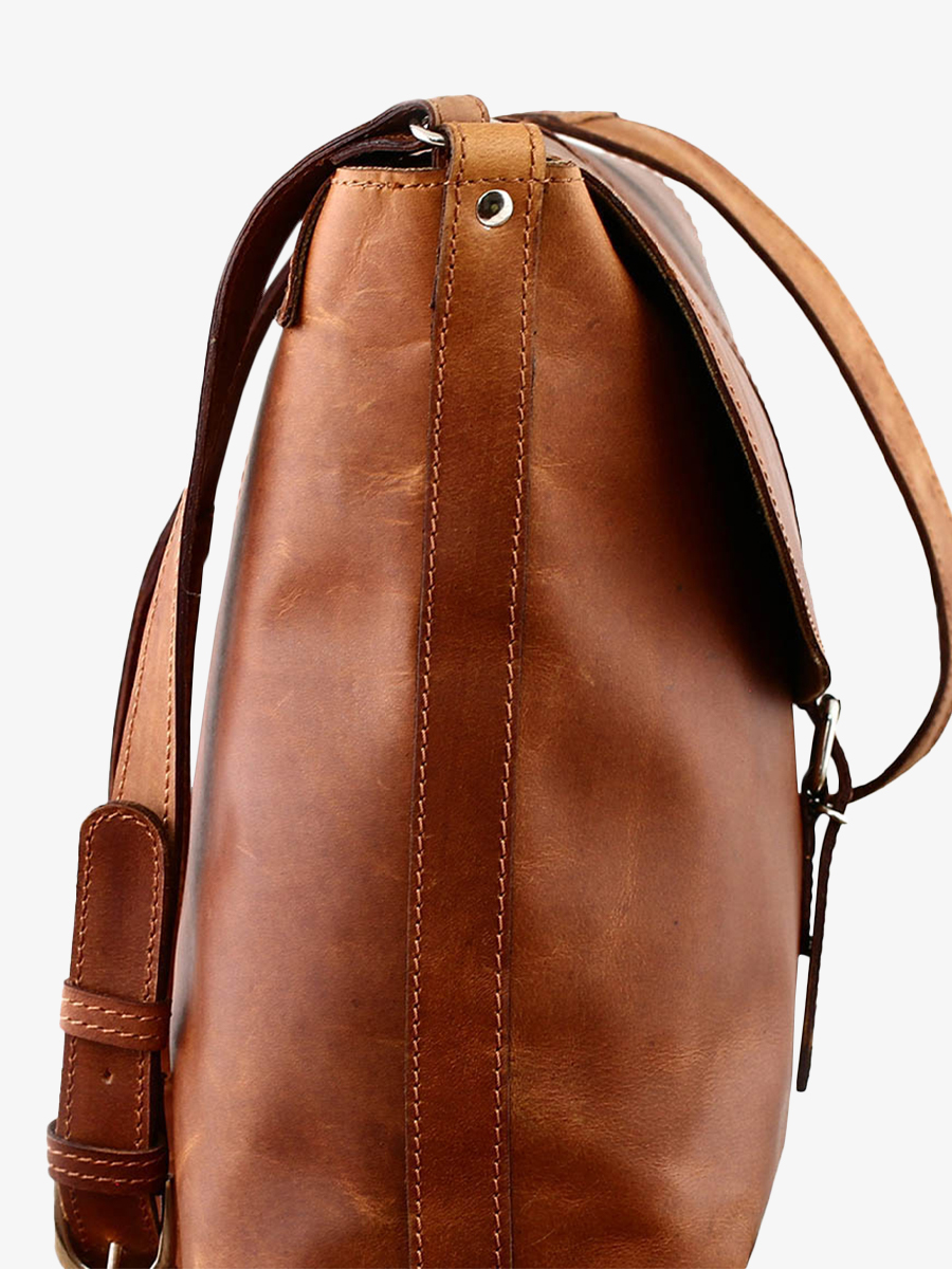 foto-vista-lateral-bolso-bandolera-cuero-mujer-marrón-lauthentique-m-natural-paul-marius-m43m-l