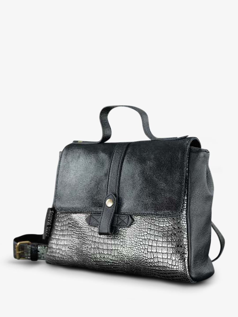 foto-vista-lateral-bolso-bandolera-cuero-mujer-lecorneille-onyx-paul-marius-w23-onyx
