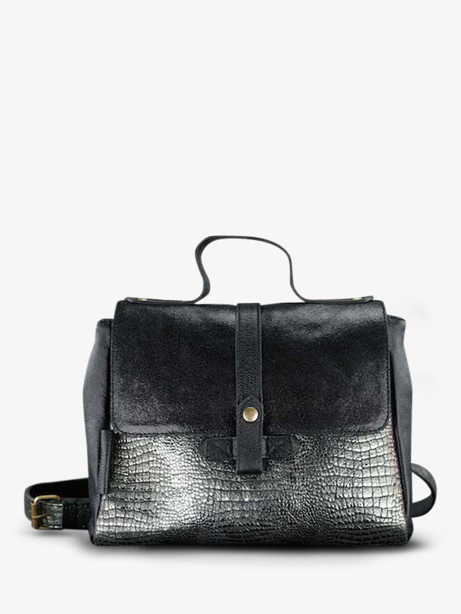 foto-vista-frontal-bolso-bandolera-cuero-mujer-lecorneille-onyx-paul-marius-w23-onyx