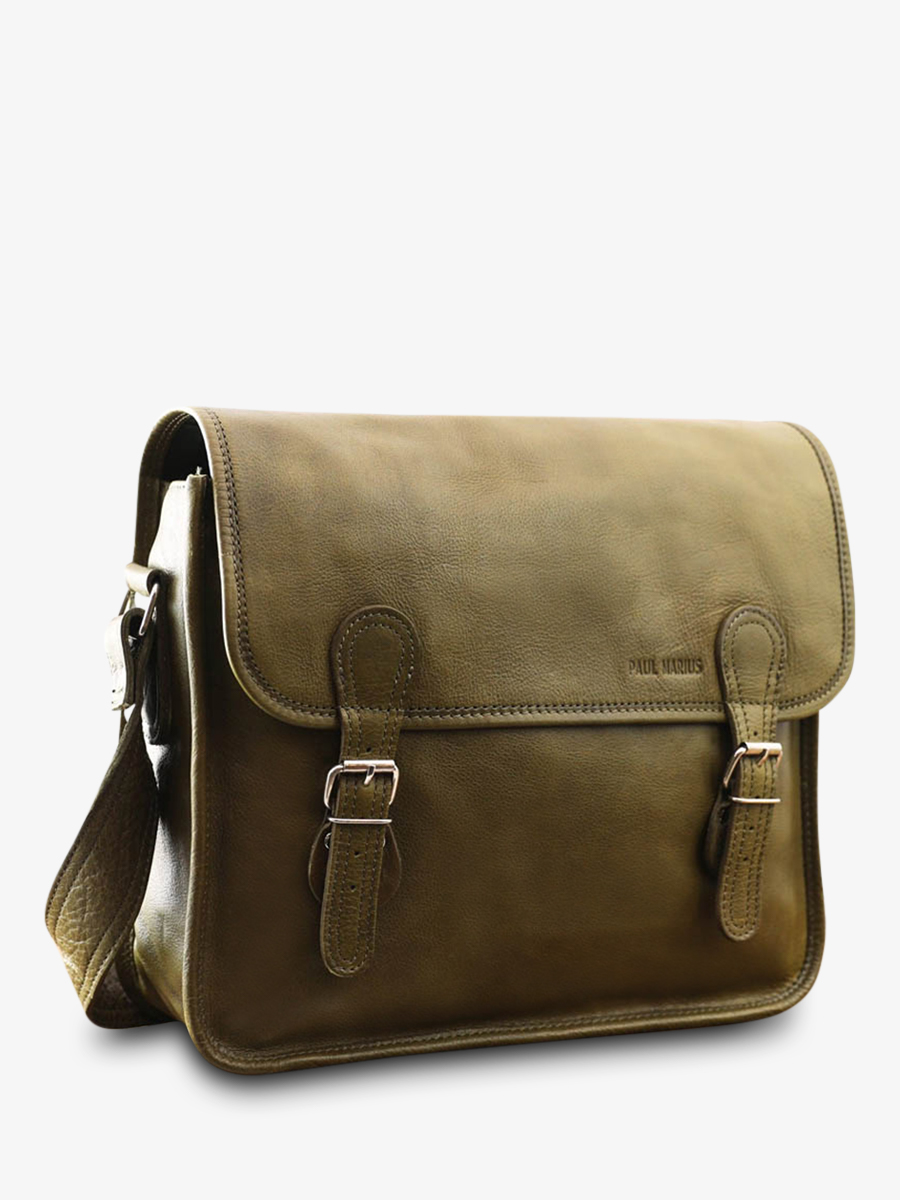 foto-vista-lateral-portadocumentos-cuero-a4-kaki-lasacoche-m-kaki-paul-marius-m02s14-k