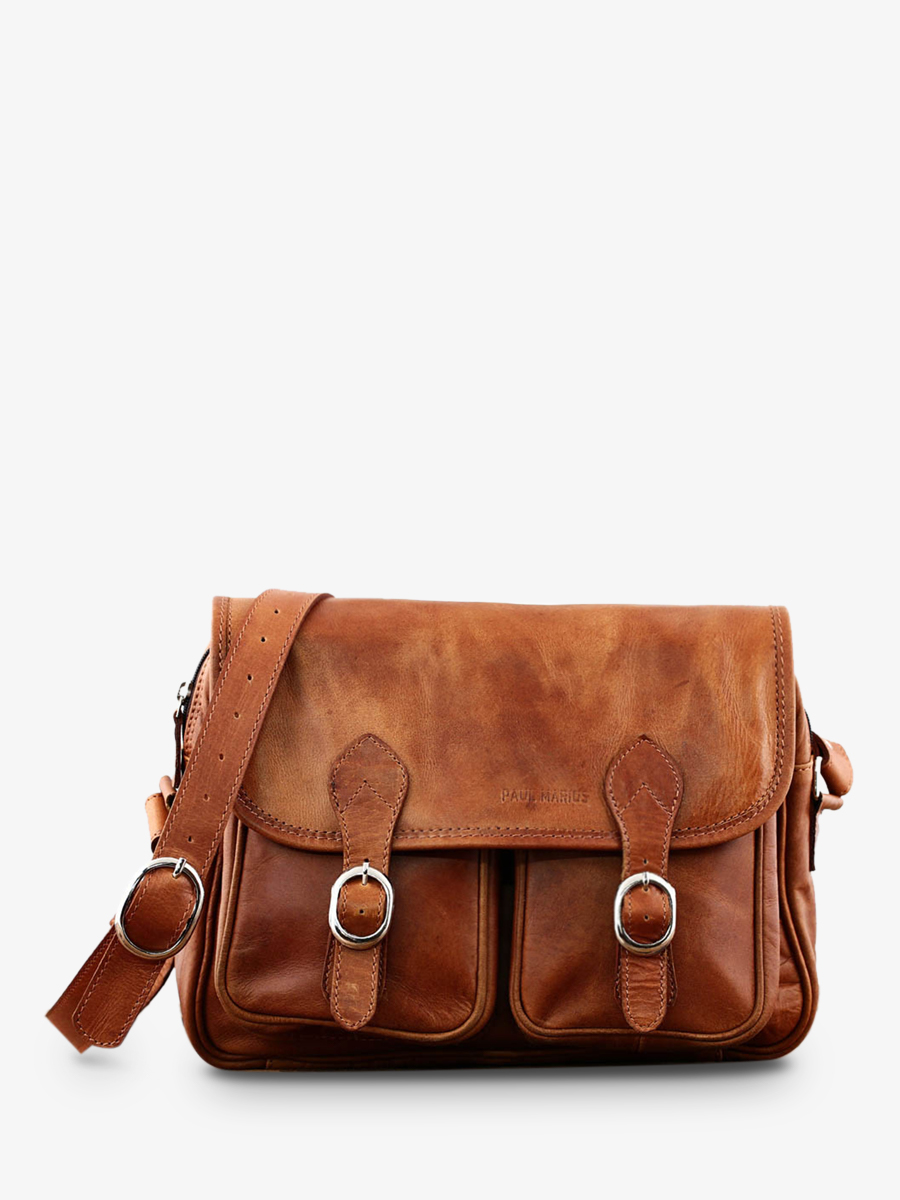foto-vista-frontal-bolso-bandolera-cuero-mujer-marrón-lerouen-natural-paul-marius-m45-l