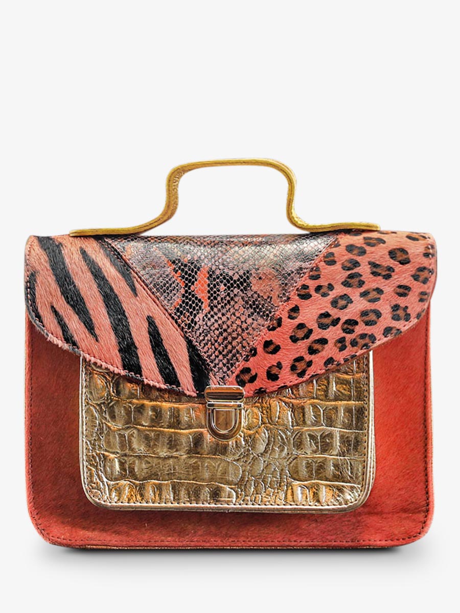 foto-vista-frontal-bolso-bandolera-cuero-mujer-rosa-dorado-mademoiselle-george-chimere-rosa-dorada-paul-marius-w05-ch-pi-g