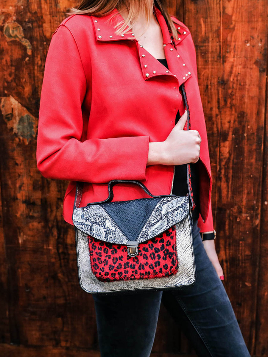 foto-bolso-bandolera-cuero-mujer-plateado-negro-rojo-mademoiselle-george-chimere-plateado-negro-rojo-paul-marius-w05-ch-s-b-r