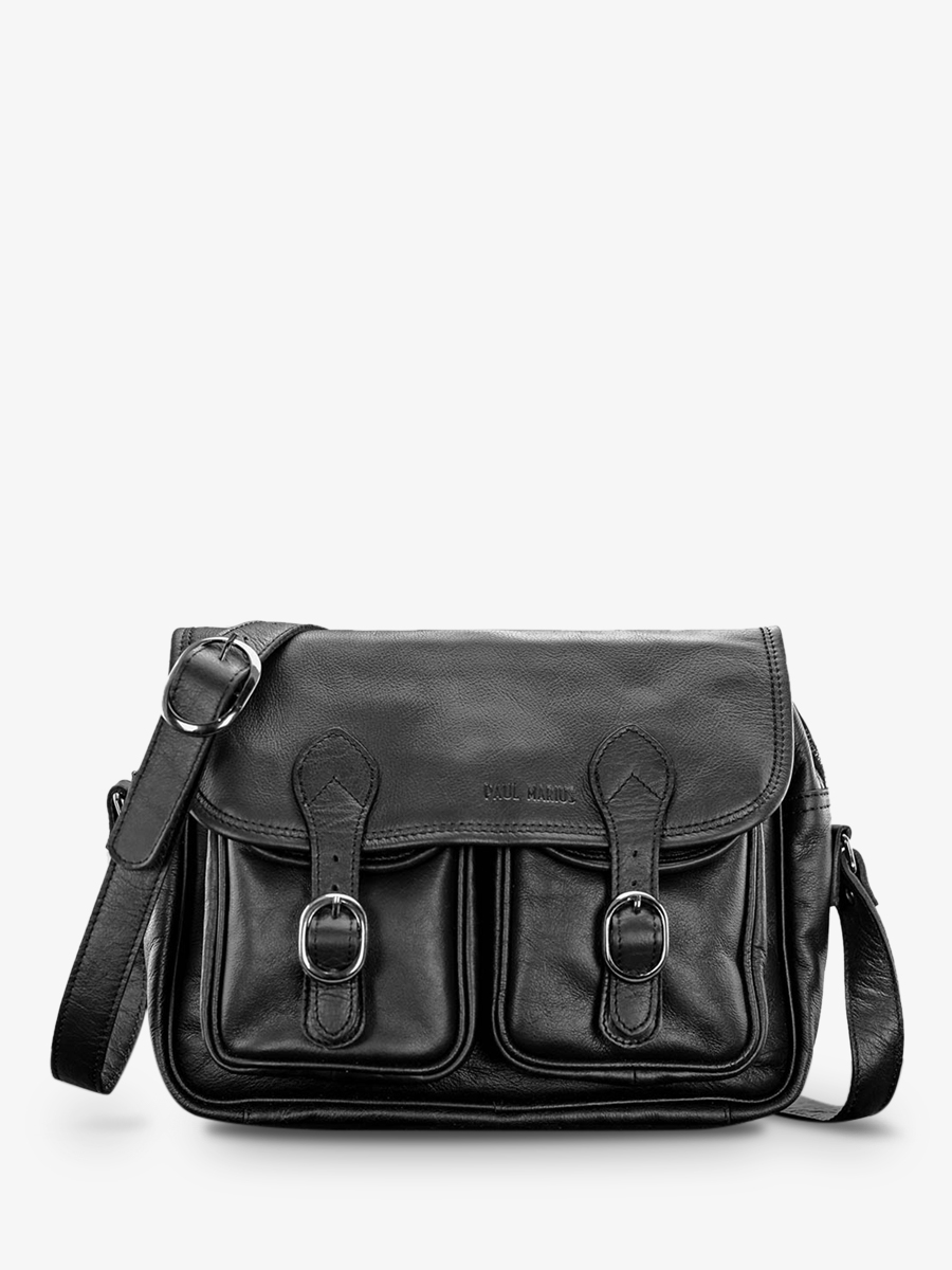 foto-vista-frontal-bolso-bandolera-cuero-mujer-negro-lerouen-negro-paul-marius-m45-b