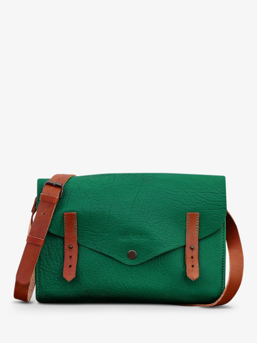 foto-vista-frontal-bolso-bandolera-cuero-mujer-verde-lindispensable-verde-jungle-paul-marius-w08-gr