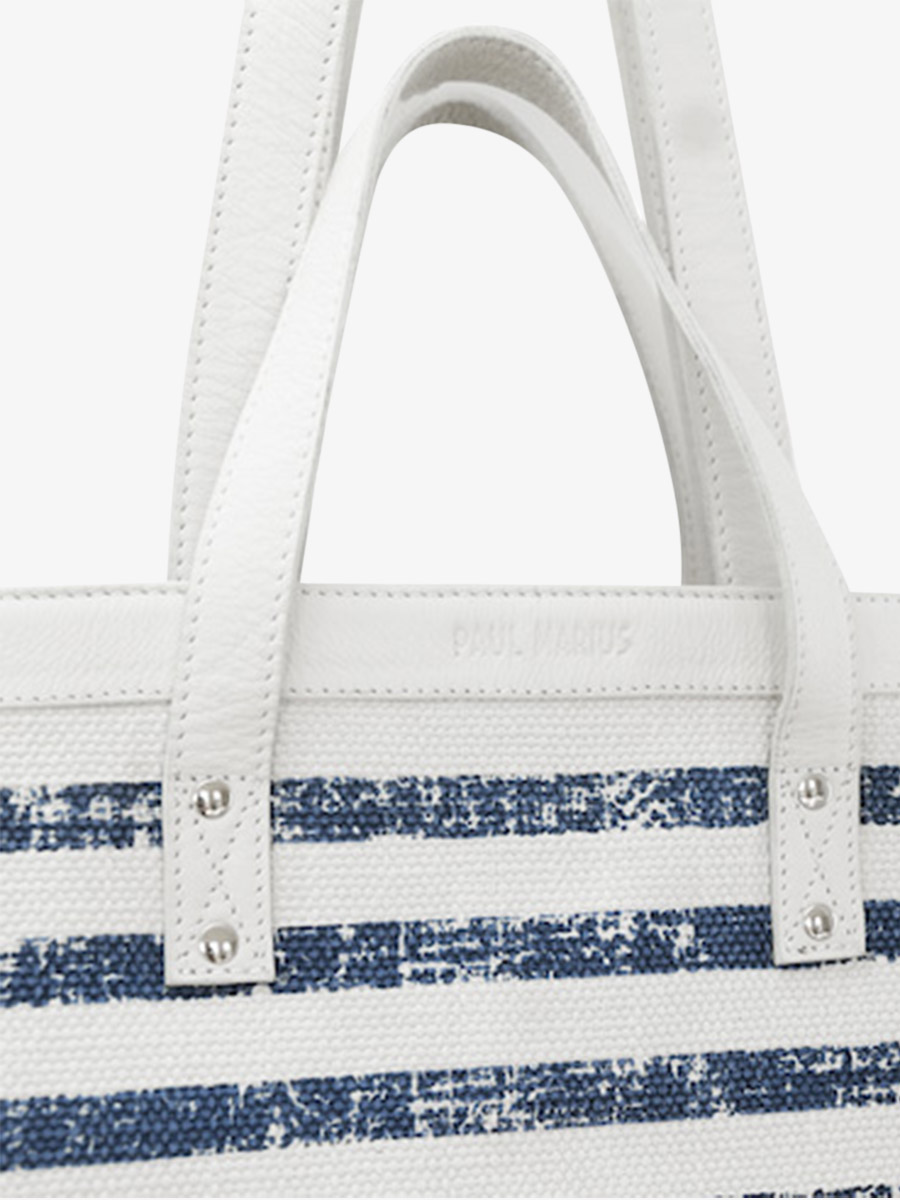 foto-material-bolsa-de-playa-azul-blanca-dune-côte-ouest-mariniere-paul-marius-m25-cnv-blu-w