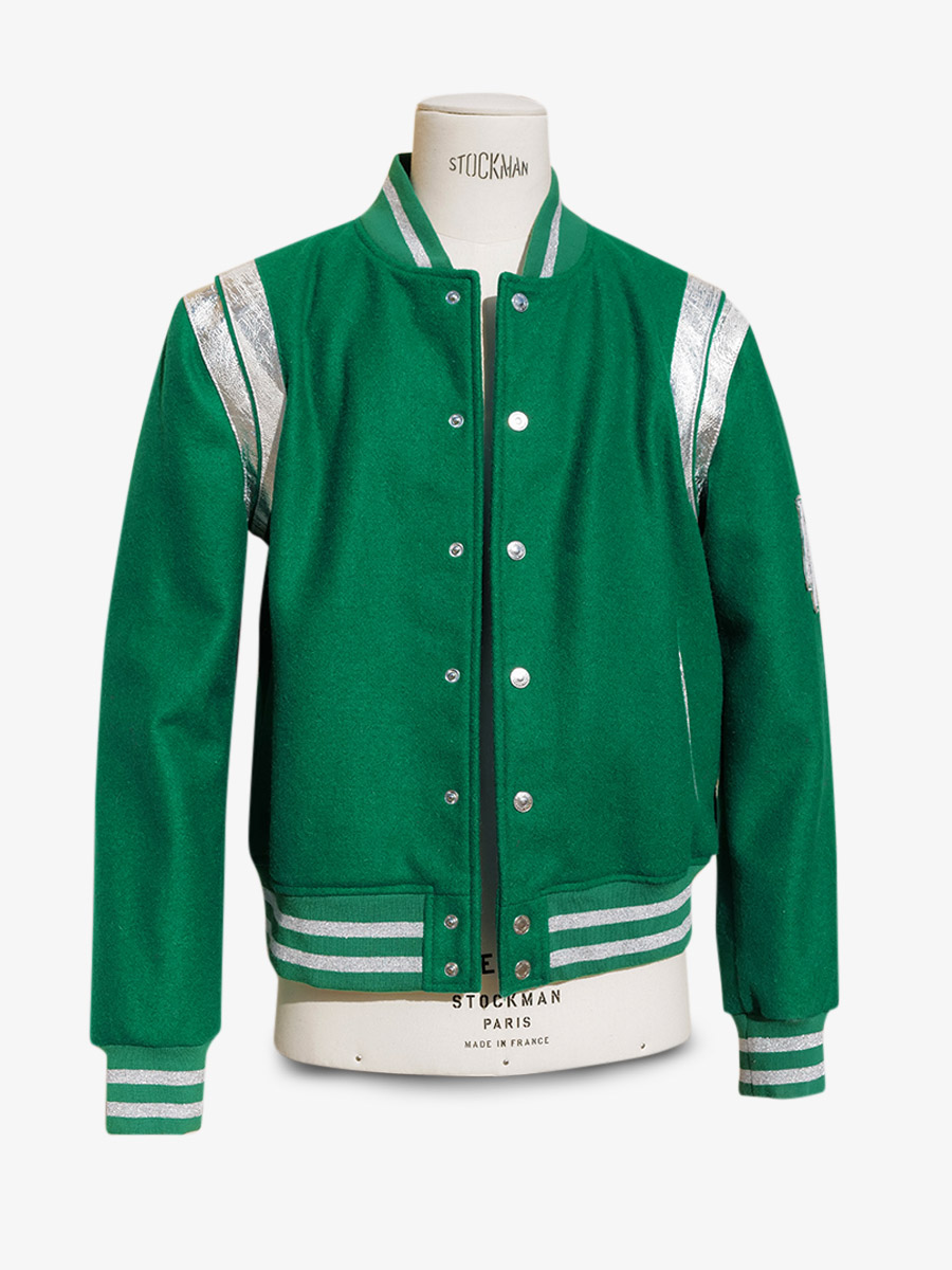 foto-vista-frontal-teddy-chaqueta-de-cuero-y-tejidos-leteddy-50s-verde-vipere-paul-marius-tdy-fifties-gr-l